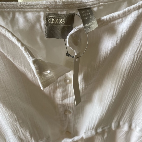 ASOS Linen button down midi-dress - Picture 4 of 5